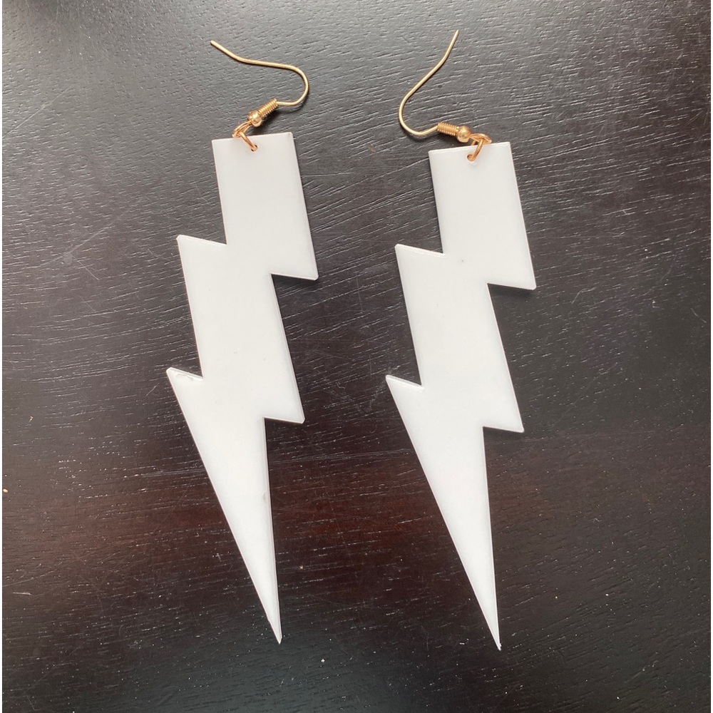 Lightning bolt earrings
